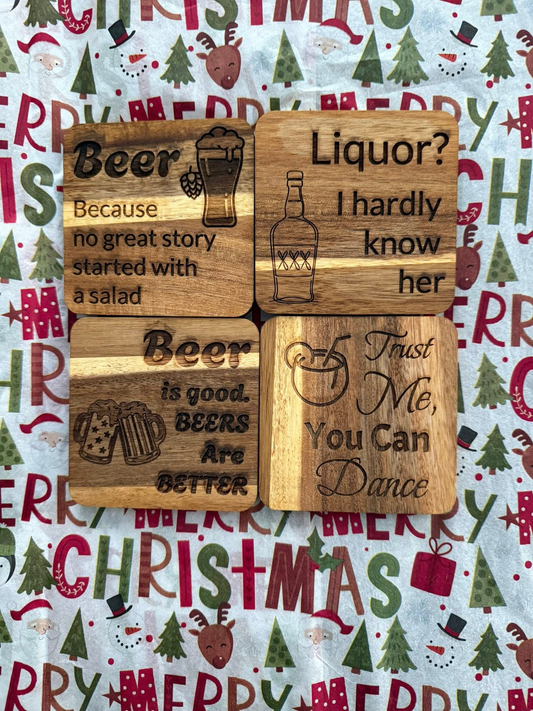 Acacia Wood Coasters